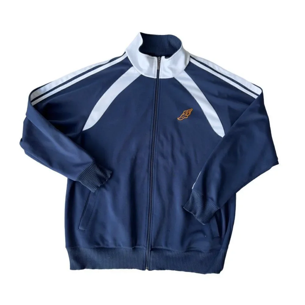 Nike Vintage Y2K Winged Foot Track Jacket Navy / White Men's Medium (M)